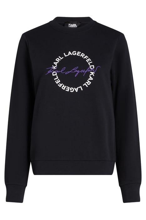 CIRCLE LOGO SWEATSHIRT BLACK 1