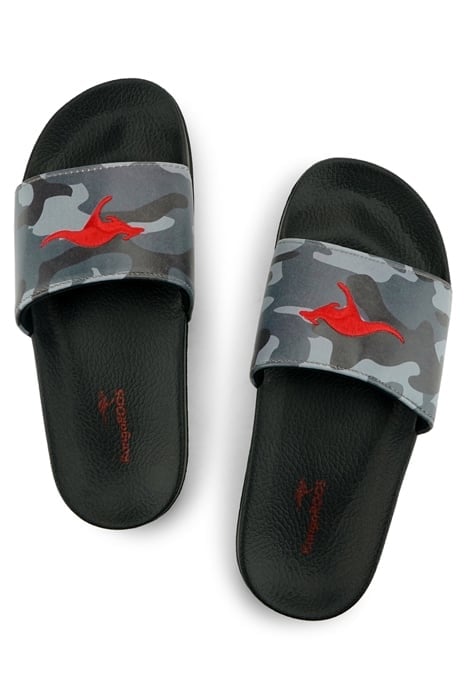 SUPER SHOES - K-SLIDE KIDS JET BLACK/CAMO 2