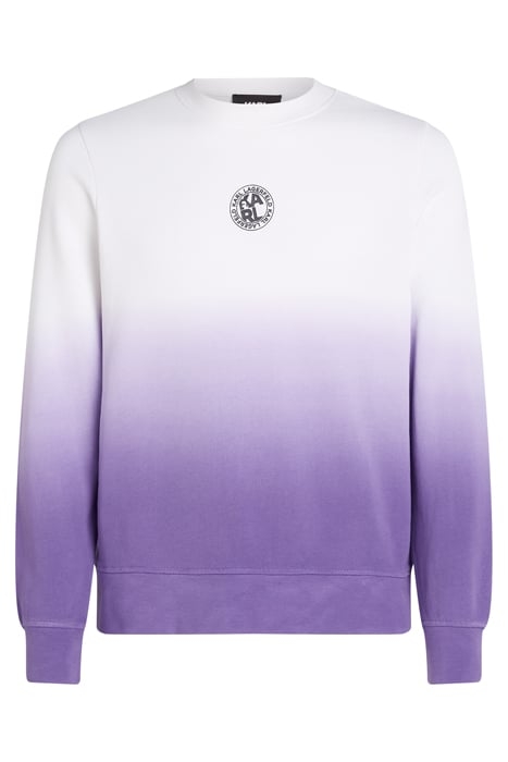 DIP DYE LOGO SWEATSHIRT WHITE 1