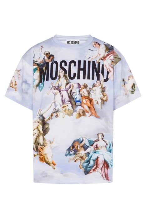 FRESCO PRINT JERSEY T-SHIRT BLUE 3