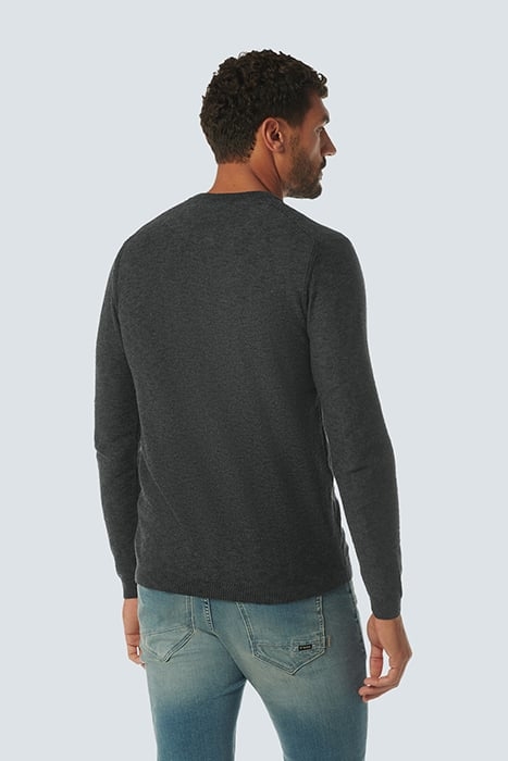 PULLOVER CREWNECK 2 COLOURED MELANGE DARK STEEL 2