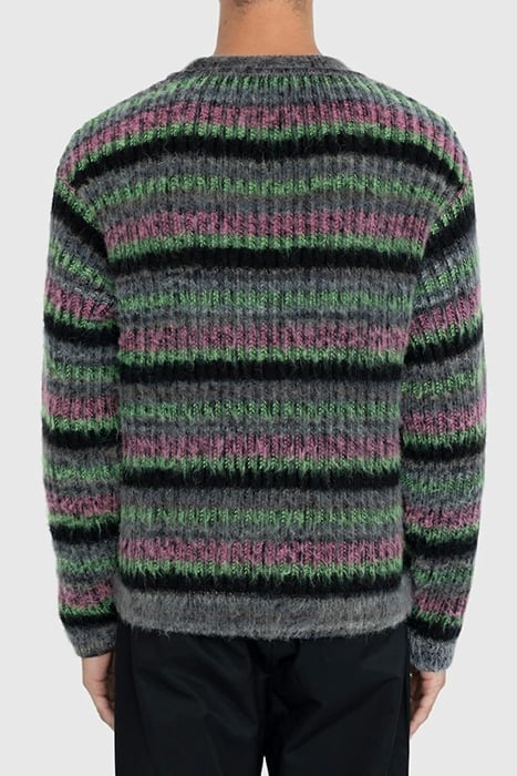AGR – FUZZY MOHAIR CREWNECK SWEATER MULTI 2