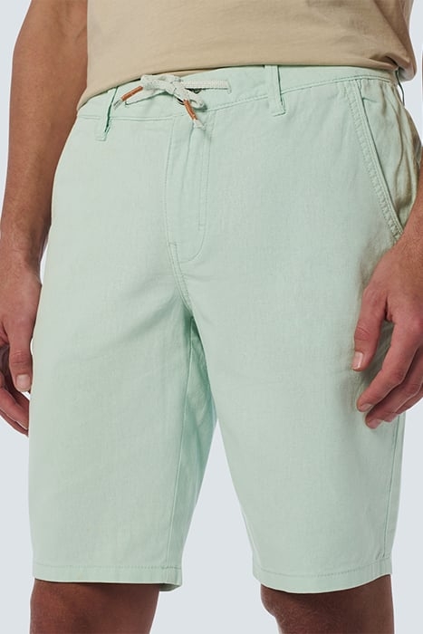 SHORT WITH LINEN GARMENT DYED MINT 6