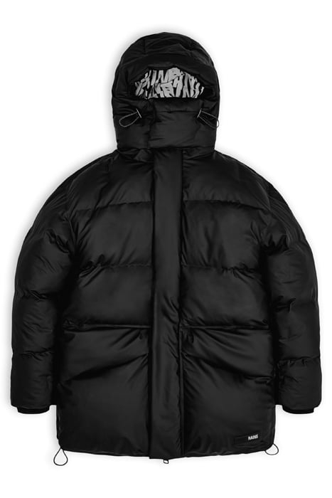 UNISEX BLOCK PUFFER JACKET BLACK 1