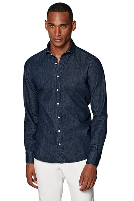 BLUE SLIM FIT SHIRT BLUE 1