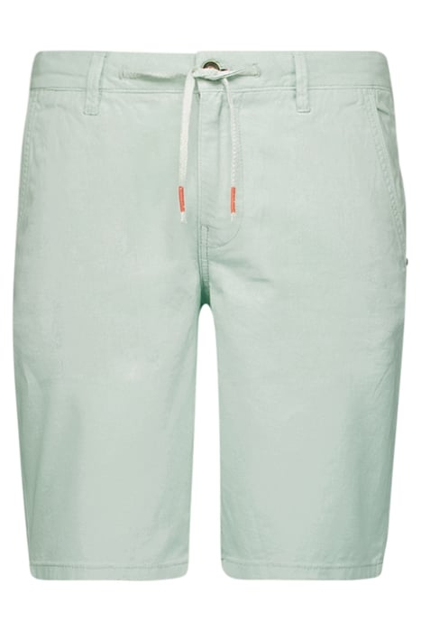 SHORT WITH LINEN GARMENT DYED MINT 4