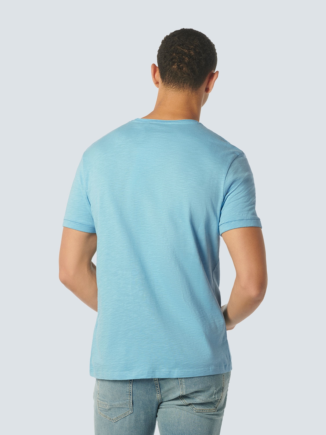 T-SHIRT CREWNECK SLUB AQUA 2