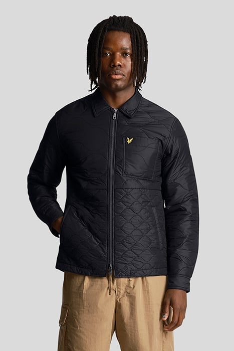 QUILTED OVERSHIRT BLACK ICE 1