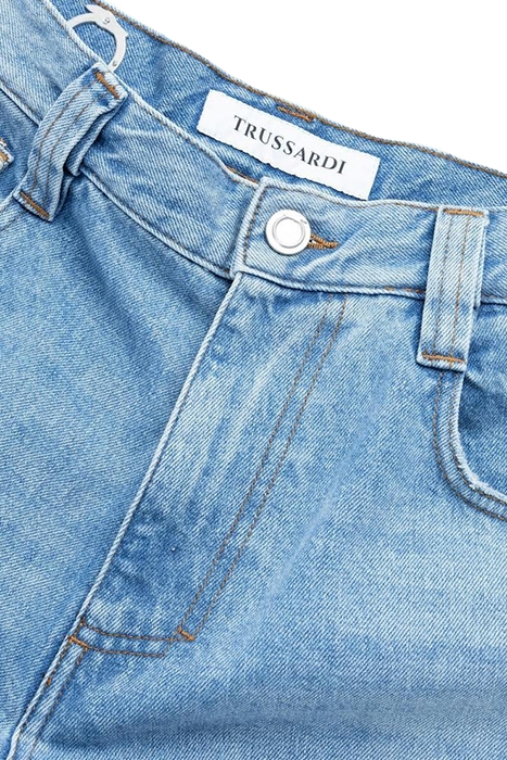 TRUSSARDI – 5 POCKET CARGO LOOSE FIT DENIM INDIGO OPEN HAND 4