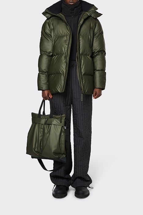 UNISEX BOXY PUFFER PARKA EVERGREEN 4