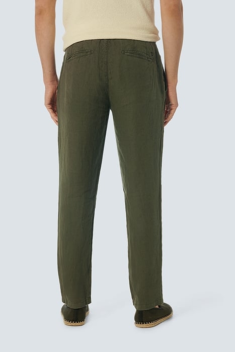 PANTS LINEN GARMENT DYED DARK STEEL 2