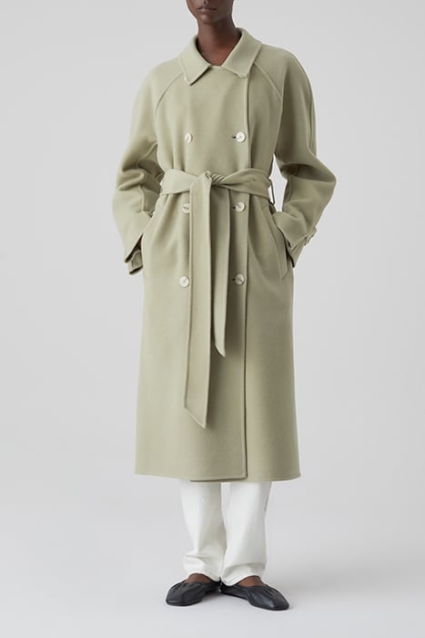 WOOL TRENCH COAT JACKETS & COATS GREY MARBLE 1