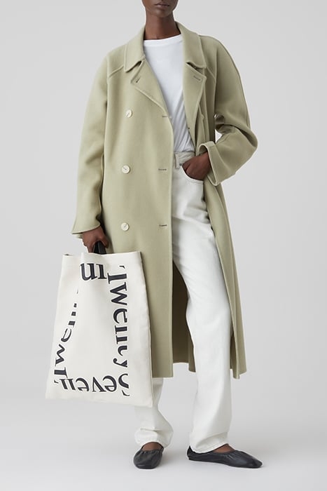 WOOL TRENCH COAT JACKETS & COATS GREY MARBLE 4