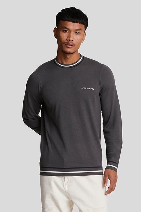 FLEECE LONG SLEEVE GUNMETAL 1