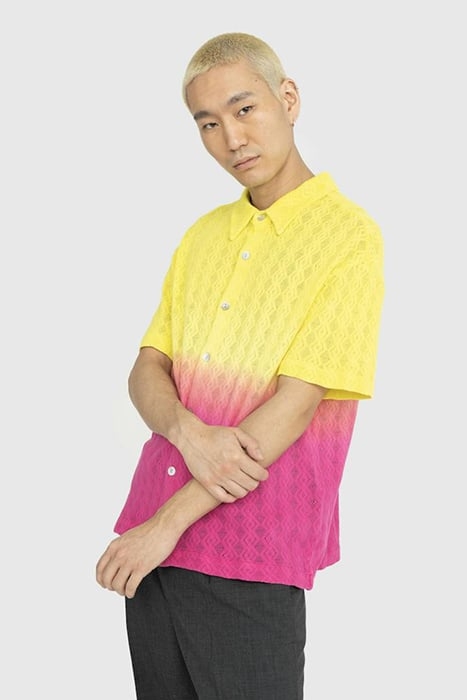 AGR – GENTLE HAPPINESS LACE SHIRT YELLOW/PINK 3