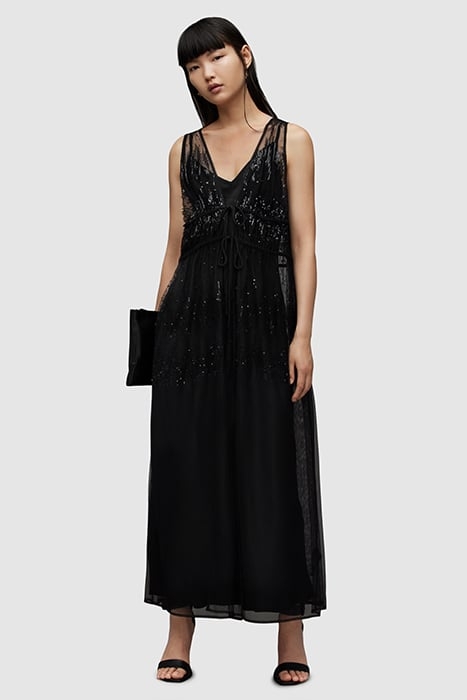 ROBYN EMB DRESS BLACK 5