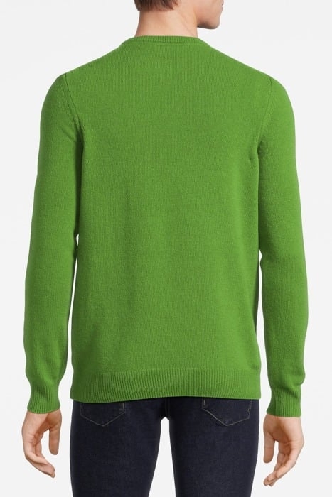 CREW NECK LAMBSWOOL BLEND JUMPER DOLOMITE GREEN 2