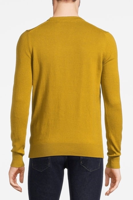 COTTON MERINO CREW NECK JUMPER ELLANESS GOLD 2