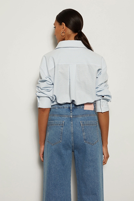 LOUISE SHIRT LIGHT BLUE-WHITE STRIPE 2