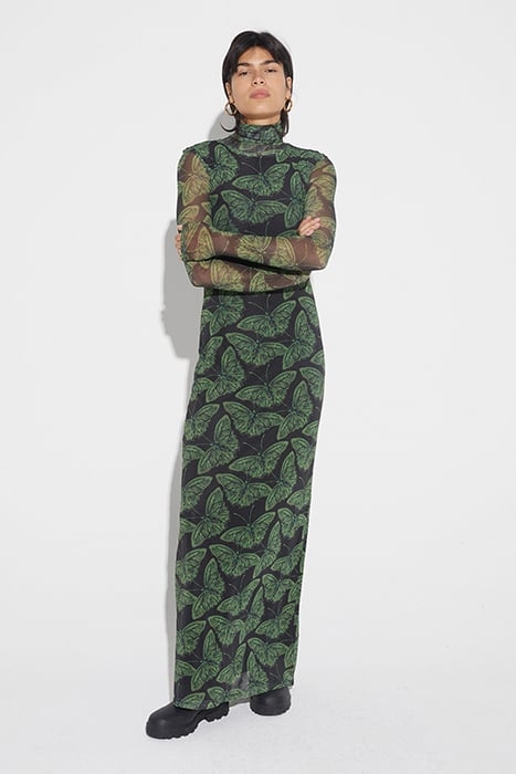 FYA MESH DRESS GREEN 1