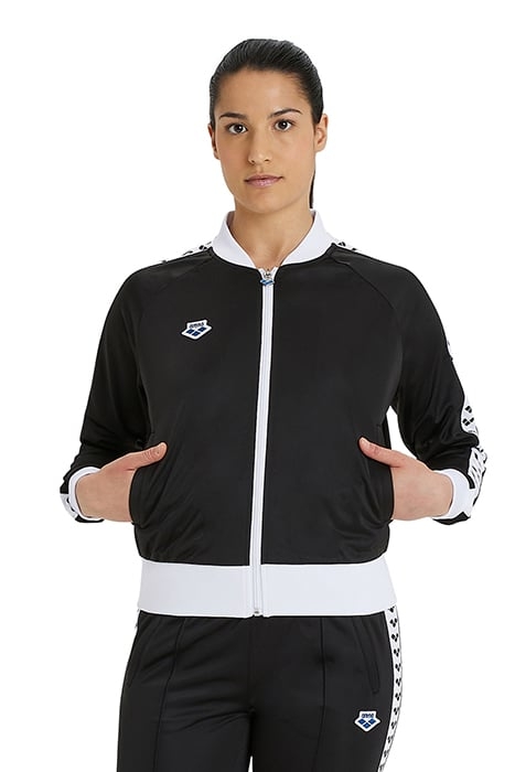 W RELAX IV TEAM JACKET BLACK-WHITE-BLACK 1