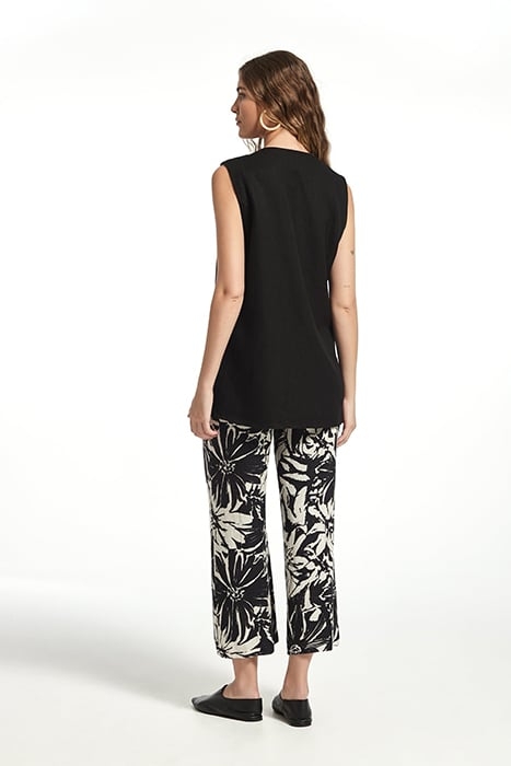 RUSTIC LINO ELSEY VEST BLACK 2