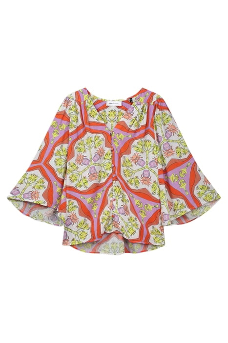 BLOUSE - MARRAKESH SUMMER ORANGE 3