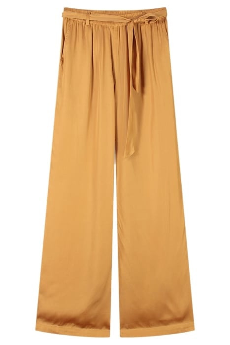 PANTS SOLID SATIN SOFT CAMEL 3
