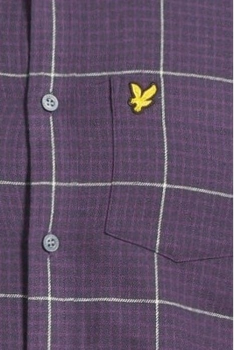 HOUNDSTOOTH CHECK FLANNEL SHIRT THISTLE SHADOW 5