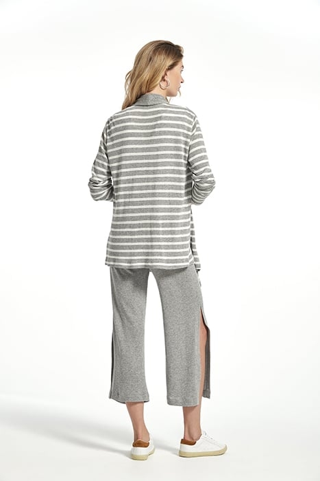LINEN VISCOSE KNIT FILIPA TROUSERS GREY 2