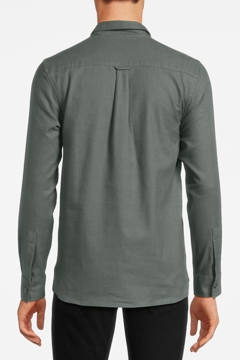 PLAIN FLANNEL SHIRT DEEP GREEN 2