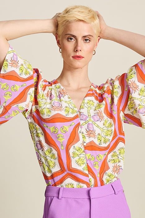 BLOUSE - MARRAKESH SUMMER ORANGE 5