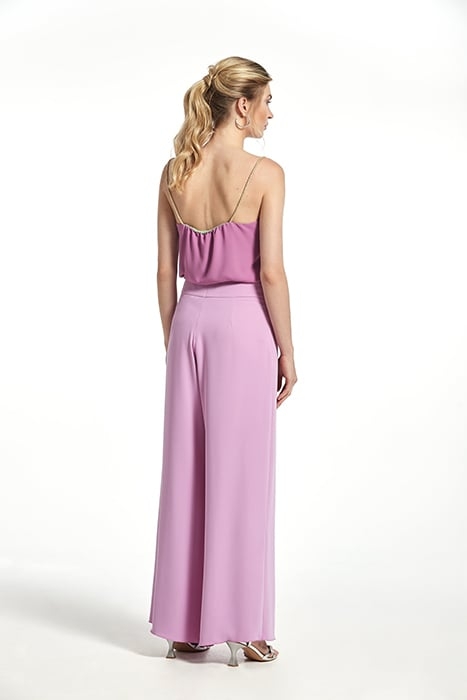 CREPE FABRIC KADIR TROUSERS VIOLET 3