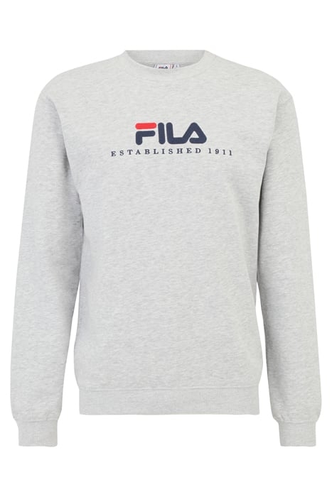 BOLLWILLER CREW SWEAT LIGHT GREY MELANGE 1