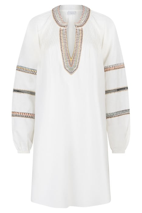 ZAZOU BOHEMIAN MINI DRESS BUTTER CREAM 3