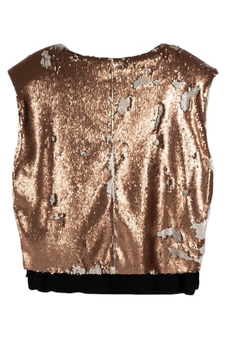 PADDED TOP SEQUINS ROSE GOLD 4