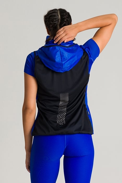 W GILET NEON BLUE-BLACK 2