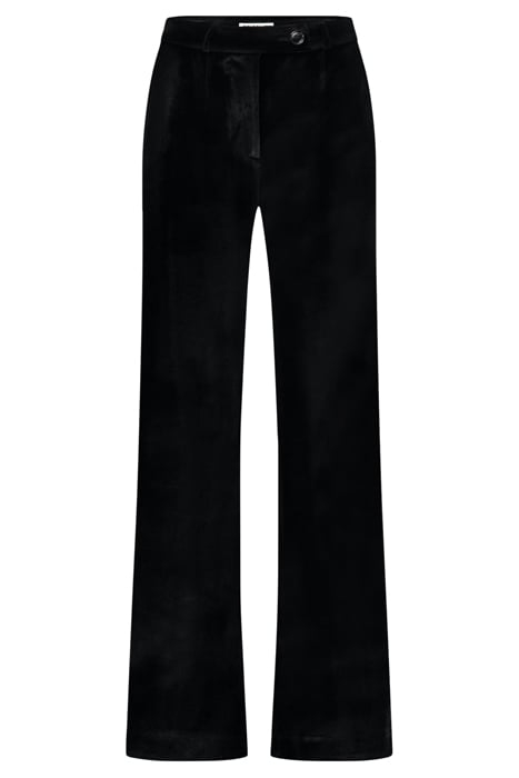 NATALIA VELVET TROUSERS BLACK 1