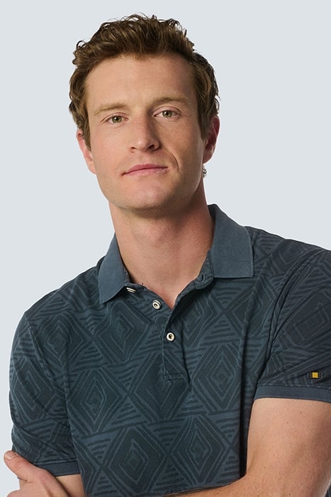 POLO PIQUE ALLOVER PRINTED STRETCH NIGHT 6