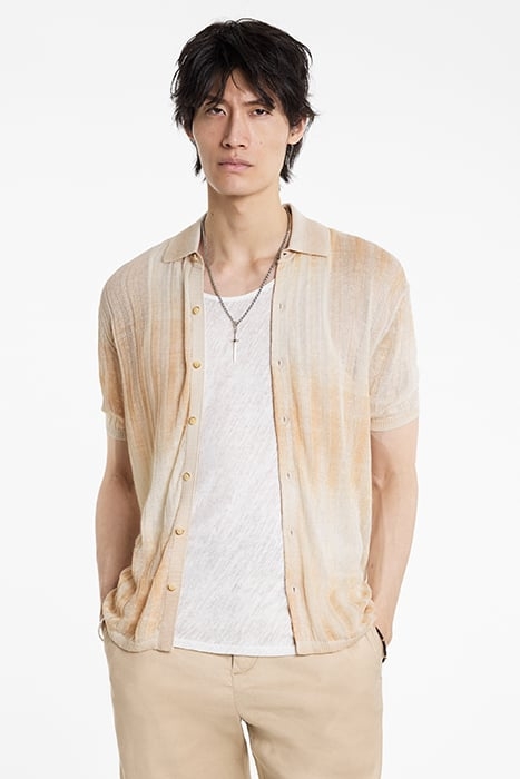 SANTIAGO REGULAR FIT SS SHIRT WITH VERTI MELON 1