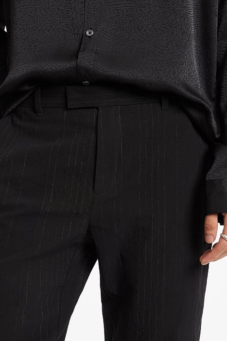 SLIM FIT PANTS WITH WELT HIP POCKETS AND BLACK 3