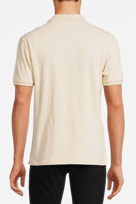 SLUB SS POLO PARCHMENT 2