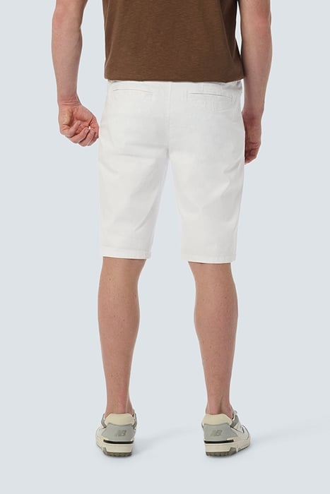 SHORT CHINO GARMENT DYED TWILL STRETCH WHITE 2