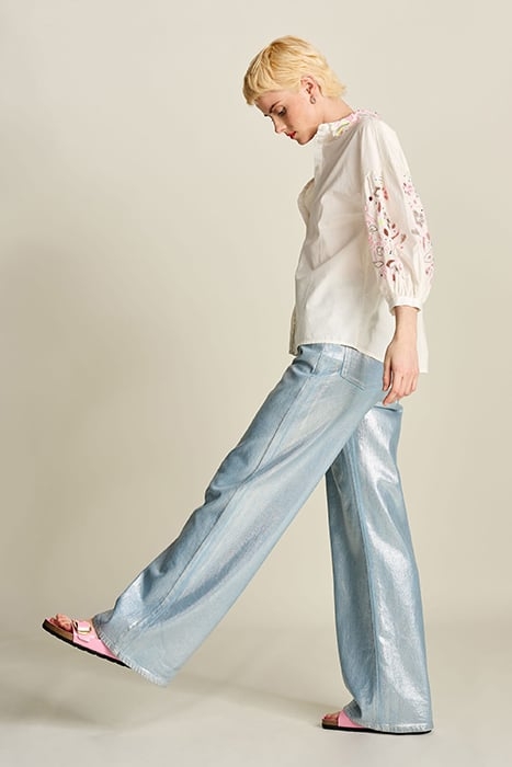 BLOUSE - EMBROIDERY BLOOMING ECRU WHITE 4