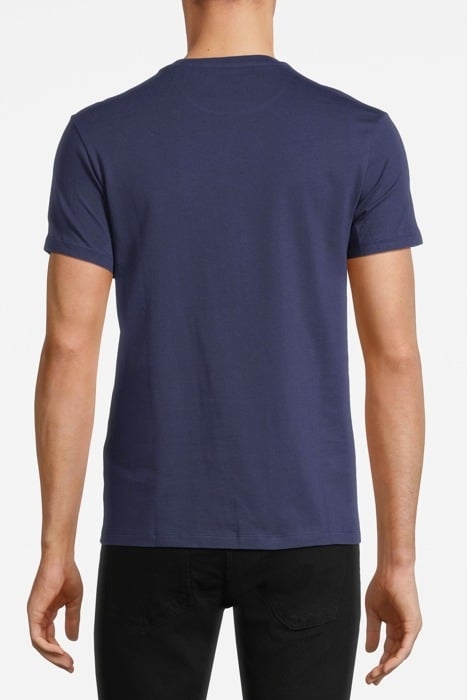 CONTRAST POCKET T-SHIRT NAVY/ WHITE 2