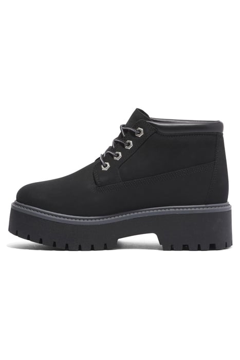 STONE STREET MID LACE UP WATERPROOF BOOT JET BLACK 6