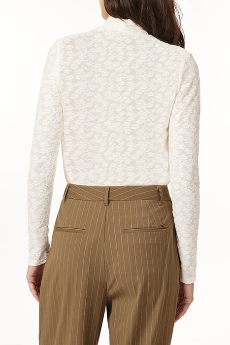 LONG SLEEVE KNIT TOP IVORY FLORAL 2