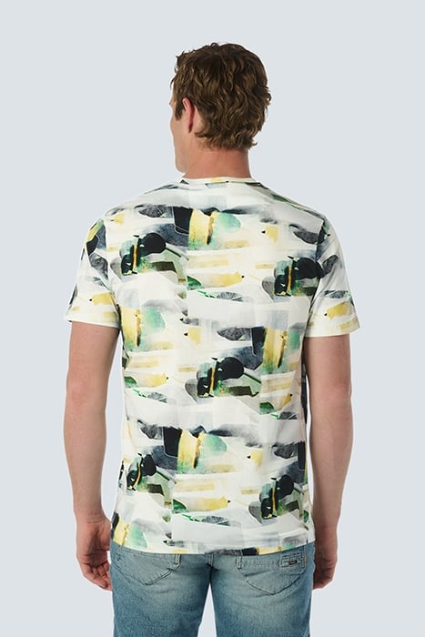 T-SHIRT CREWNECK ALLOVER PRINTED WHITE 2