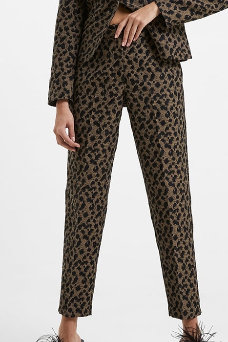 ESTELLA JACQUARD TROUSERS BLACK 1