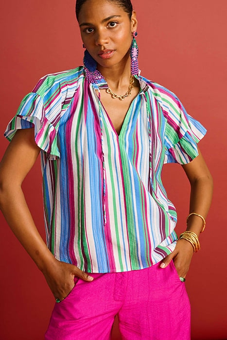TOP - STRIPED SICILY MULTICOLOR 5